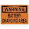 Signmission Safety Sign, OSHA Warning, 3.5" Height, Battery Charging Area, Landscape OS-WS-D-35-L-19645 - alternate 1